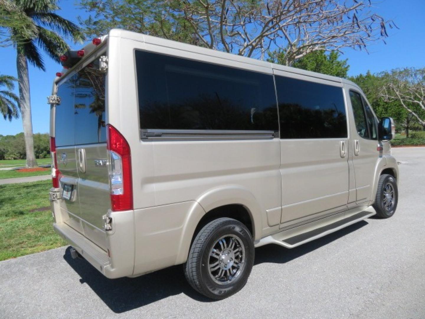 2016 Gold /Tan and Black Leather RAM Promaster (3C6TRVAG5GE) , located at 4301 Oak Circle #19, Boca Raton, FL, 33431, (954) 561-2499, 26.388861, -80.084038 - You are looking at a Gorgeous 2016 Ram Promaster Tempest X Handicap Wheelchair Conversion Van with 30K Original Miles, Lowered Floor, Dual Side Entry Doors, Power Passenger Side Entry Door, 750lb Braunability Wheelchair Lift, 4 Passenger Rear Power Bench Seat/Bed, Navigation, Rear Entertainment, Sur - Photo#17